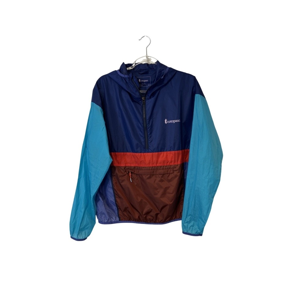 Cotopaxi Teca Half-Zip Windbreaker Women WXL Blue Colorblock Hooded Jacket